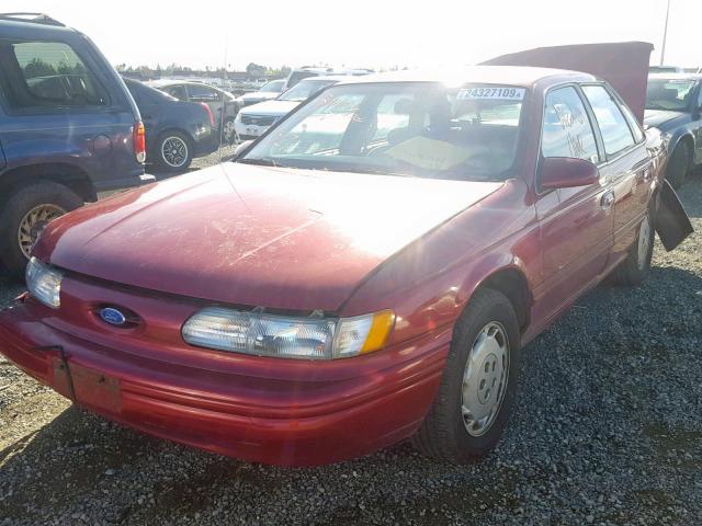 1FALP52U6SG200483 - 1995 FORD TAURUS GL RED photo 2