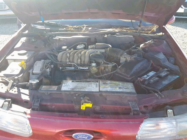 1FALP52U6SG200483 - 1995 FORD TAURUS GL RED photo 7