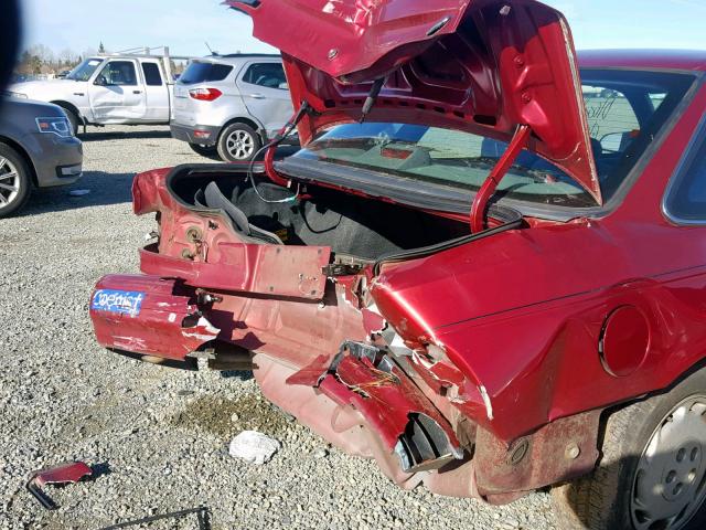 1FALP52U6SG200483 - 1995 FORD TAURUS GL RED photo 9