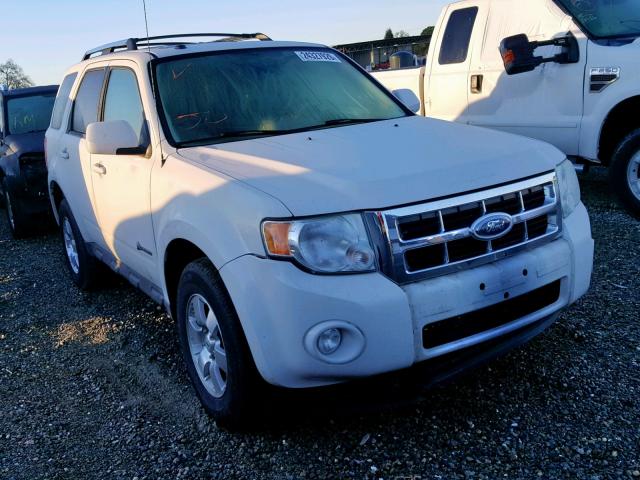 1FMCU49369KC47655 - 2009 FORD ESCAPE HYB WHITE photo 1