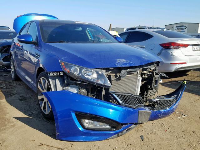 5XXGR4A61DG112728 - 2013 KIA OPTIMA SX BLUE photo 1