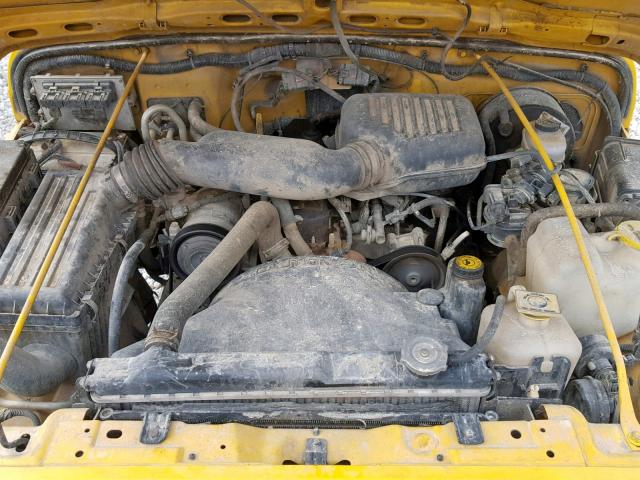 1J4FA29P71P371260 - 2001 JEEP WRANGLER / YELLOW photo 7