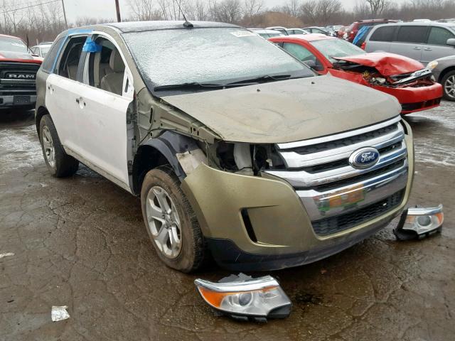 2FMDK3JCXDBC80936 - 2013 FORD EDGE SEL GREEN photo 1