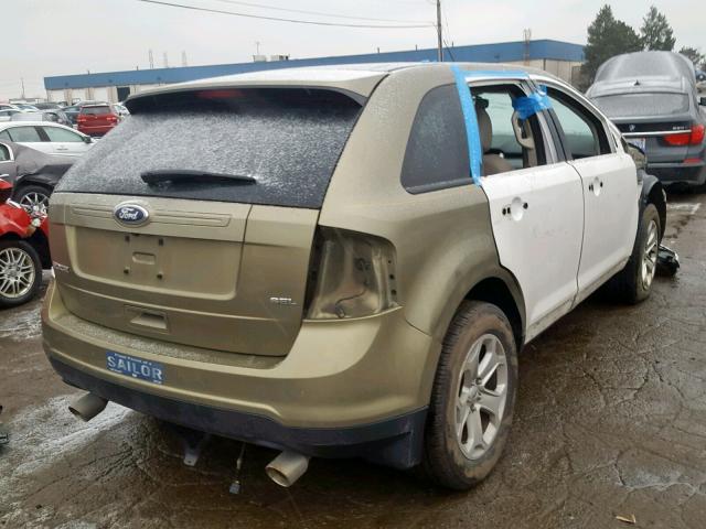 2FMDK3JCXDBC80936 - 2013 FORD EDGE SEL GREEN photo 4