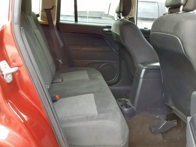 1C4NJDBB2FD283043 - 2015 JEEP COMPASS SP წითელი ფოტო 6