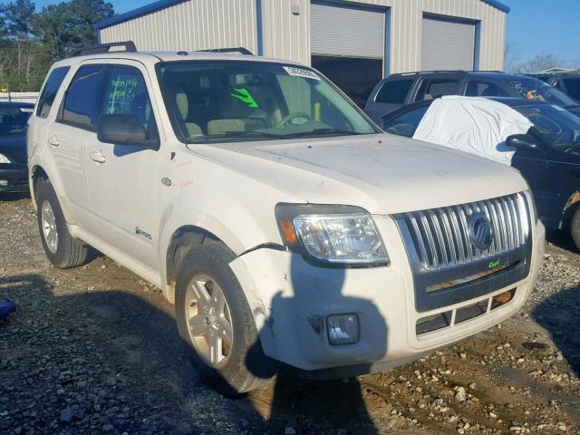 4M2CU29349KJ01211 - 2009 MERCURY MARINER HY WHITE photo 1