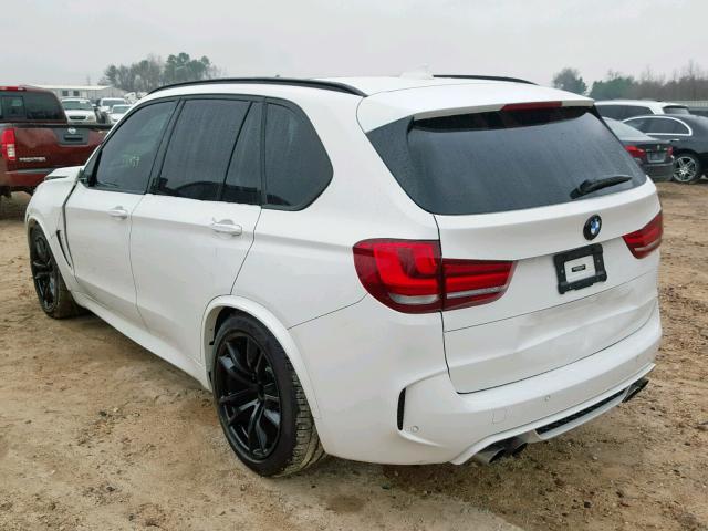 5YMKT6C57G0R77924 - 2016 BMW X5 M WHITE photo 3