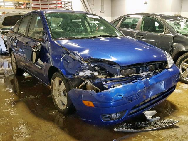 1FAHP34N36W131036 - 2006 FORD FOCUS ZX4 BLUE photo 1