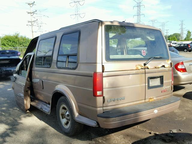 1GDDM19W0VB502002 - 1997 GMC SAFARI XT BROWN photo 3