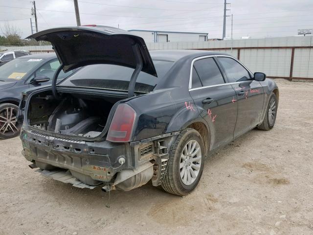 2C3CCAAGXDH528897 - 2013 CHRYSLER 300 BLACK photo 4