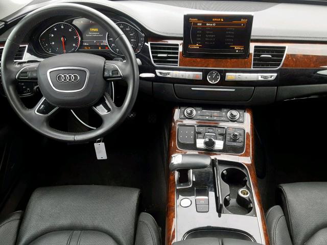 WAURGAFD9DN027576 - 2013 AUDI A8 L QUATT GRAY photo 9