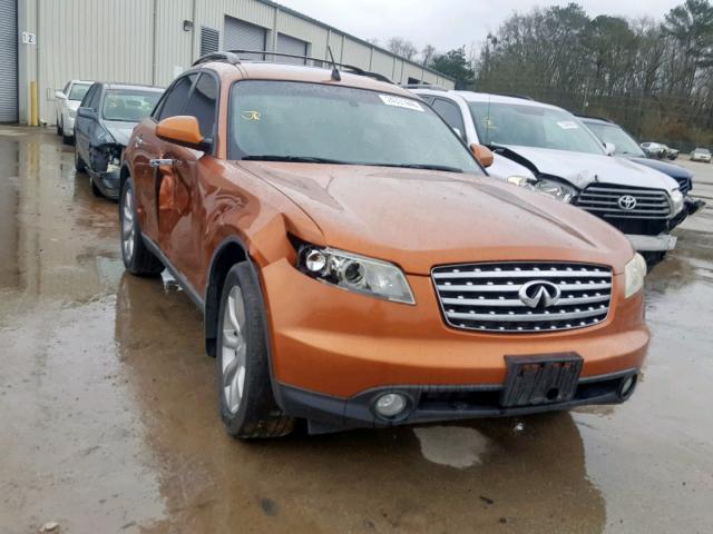 JNRAS08W13X204132 - 2003 INFINITI FX35 ORANGE photo 1