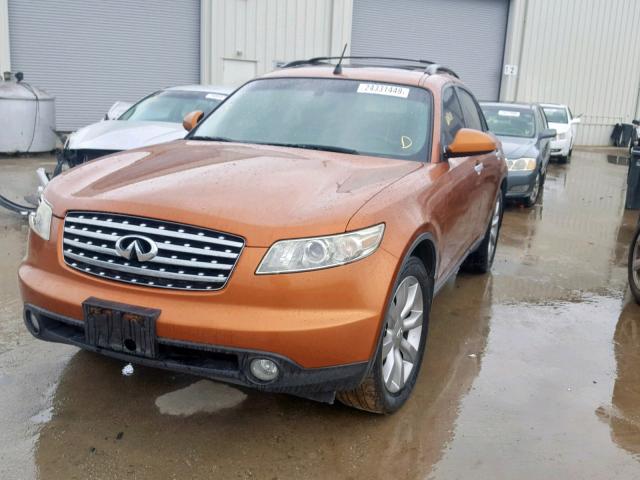 JNRAS08W13X204132 - 2003 INFINITI FX35 ORANGE photo 2