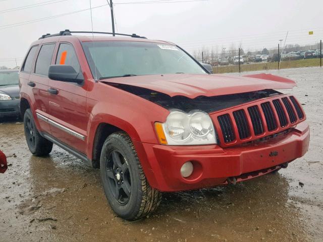 1J4HR48N75C701313 - 2005 JEEP GRAND CHER RED photo 1