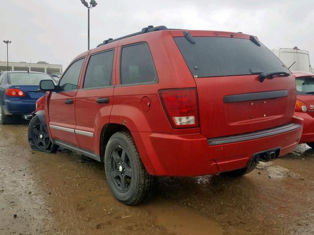 1J4HR48N75C701313 - 2005 JEEP GRAND CHER RED photo 3