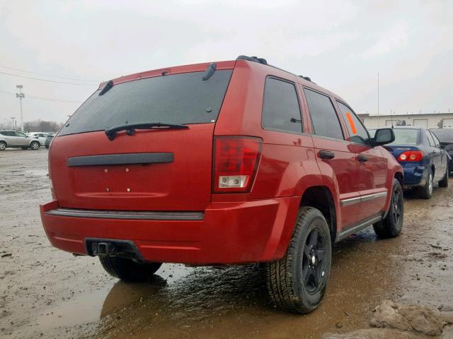 1J4HR48N75C701313 - 2005 JEEP GRAND CHER RED photo 4