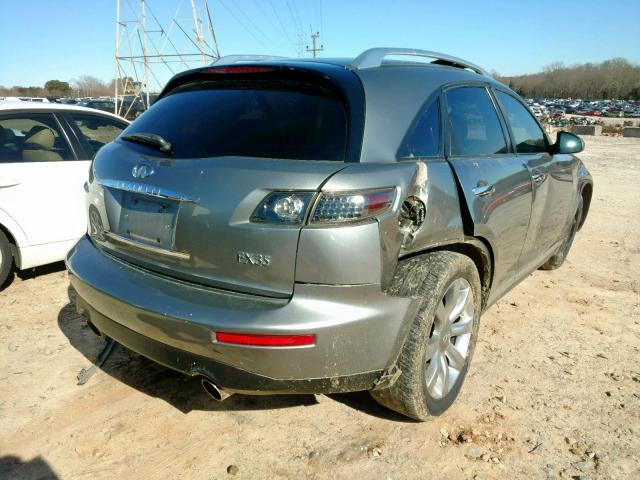 JNRAS08U87X100385 - 2007 INFINITI FX35 SILVER photo 4