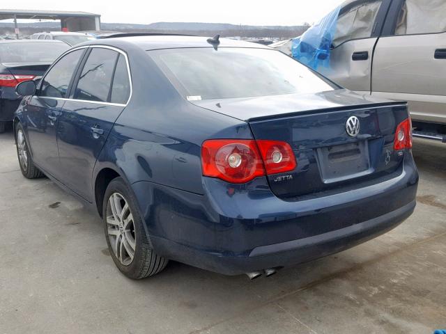 3VWCT81KX6M851566 - 2006 VOLKSWAGEN JETTA TDI BLUE photo 3