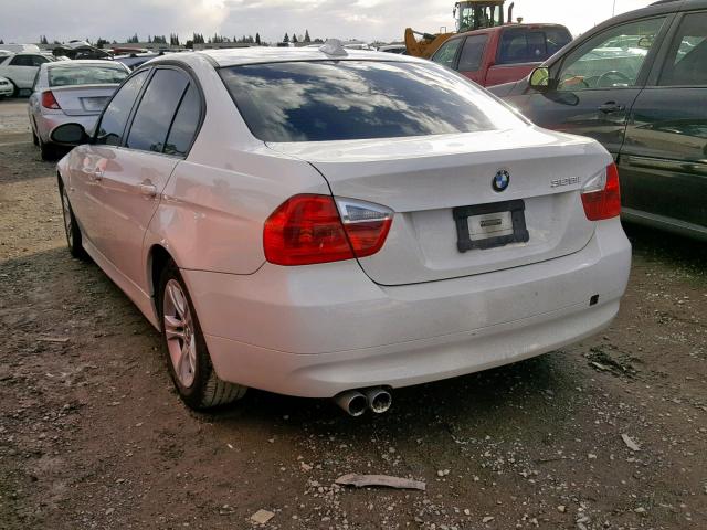 WBAVC53538FZ83893 - 2008 BMW 328 I SULE WHITE photo 3