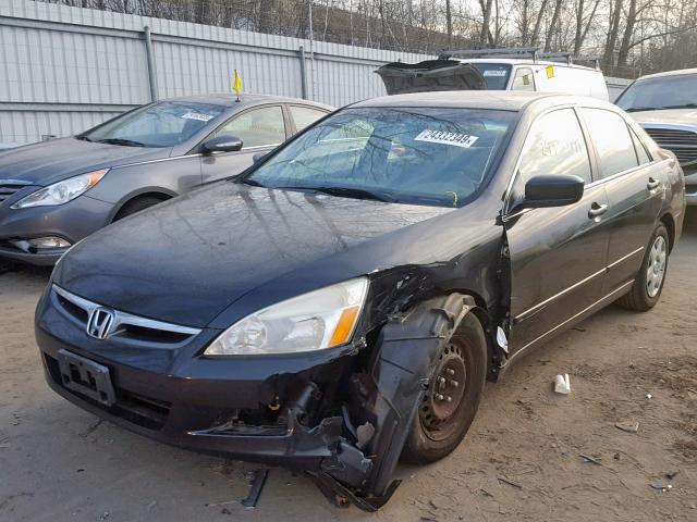 1HGCM56486A174766 - 2006 HONDA ACCORD LX BLACK photo 2