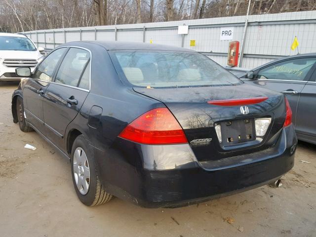 1HGCM56486A174766 - 2006 HONDA ACCORD LX BLACK photo 3