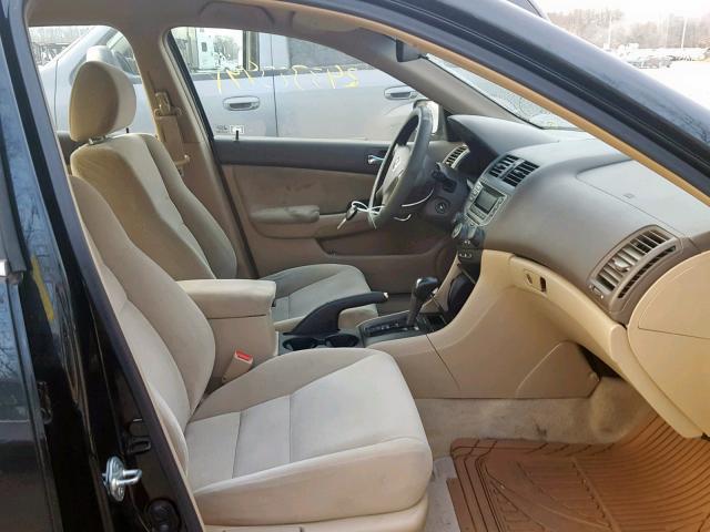 1HGCM56486A174766 - 2006 HONDA ACCORD LX BLACK photo 5