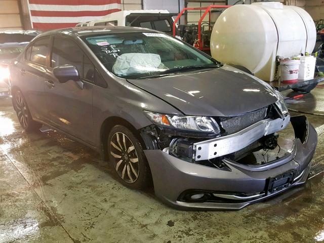 2HGFB2F99FH526994 - 2015 HONDA CIVIC EXL GRAY photo 1