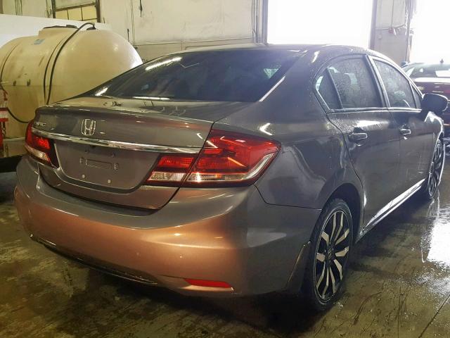 2HGFB2F99FH526994 - 2015 HONDA CIVIC EXL GRAY photo 4