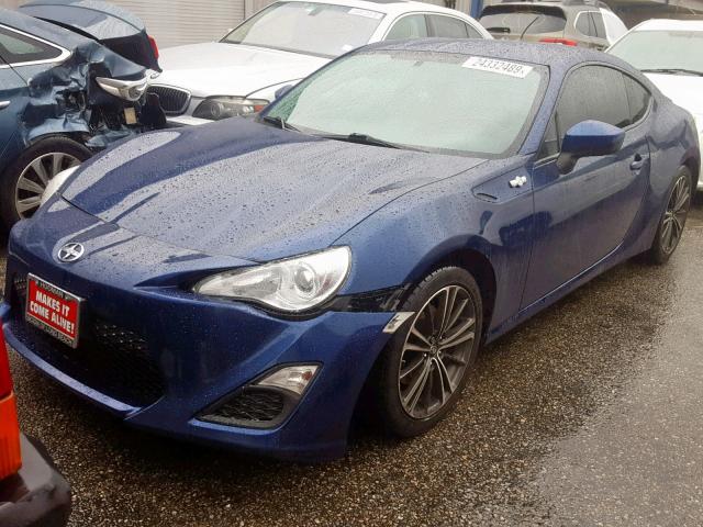 JF1ZNAA14D1713558 - 2013 TOYOTA SCION FR-S BLUE photo 2