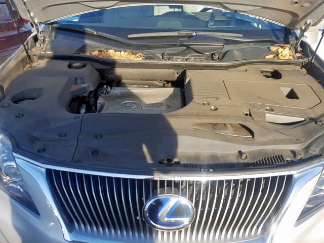 JTJBC1BA0A2013510 - 2010 LEXUS RX 450 SILVER photo 7