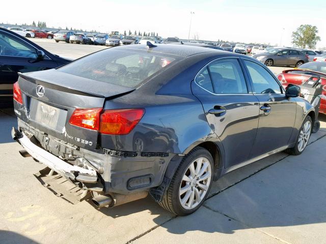 JTHCK262485021877 - 2008 LEXUS IS 250 GRAY photo 4