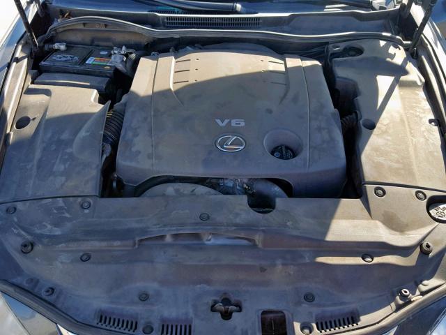 JTHCK262485021877 - 2008 LEXUS IS 250 GRAY photo 7