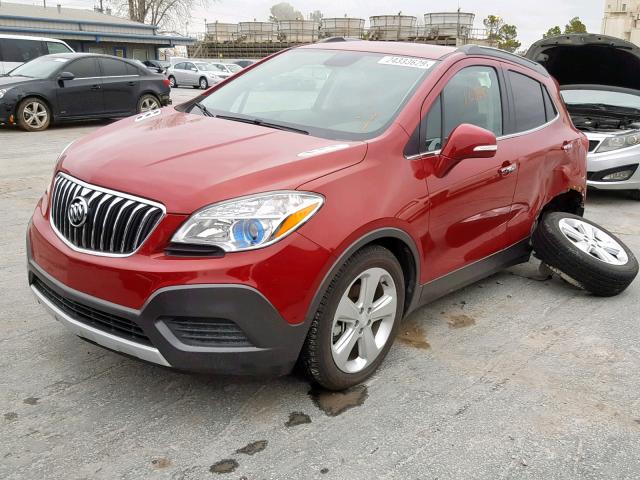 KL4CJASB1FB271235 - 2015 BUICK ENCORE RED photo 2