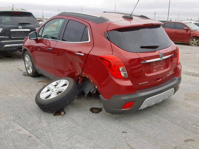 KL4CJASB1FB271235 - 2015 BUICK ENCORE RED photo 3