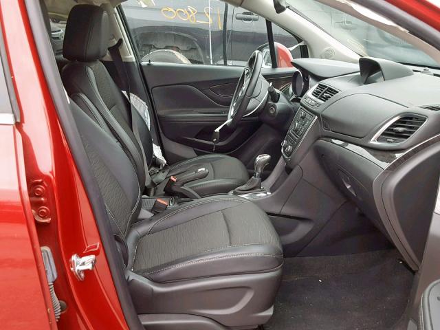 KL4CJASB1FB271235 - 2015 BUICK ENCORE RED photo 5