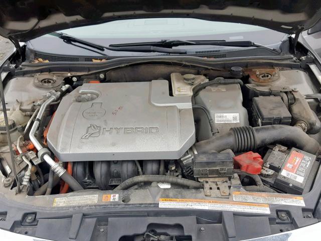 3FADP0L3XAR181814 - 2010 FORD FUSION HYB GRAY photo 7