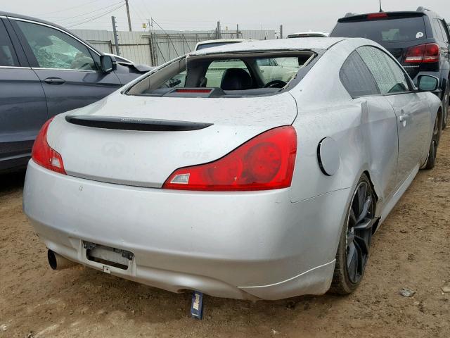 JNKCV64E58M106731 - 2008 INFINITI G37 BASE SILVER photo 4