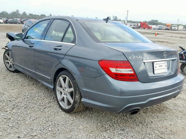 WDDGF4HB4CR220807 - 2012 MERCEDES-BENZ C 250 TEAL photo 3