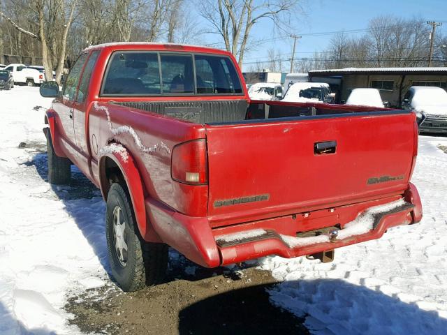 1GTCT19WXTK521267 - 1996 GMC SONOMA RED photo 3