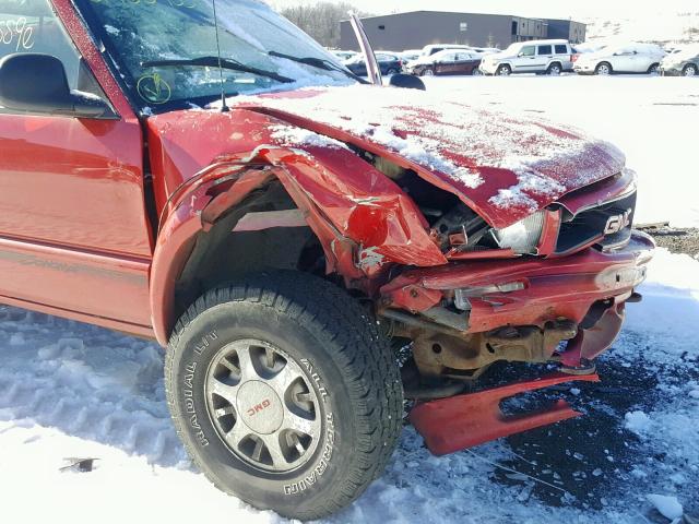 1GTCT19WXTK521267 - 1996 GMC SONOMA RED photo 9