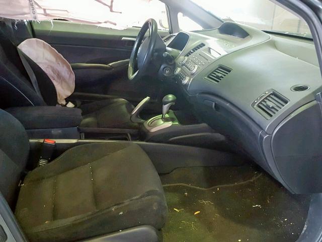 2HGFA16699H533189 - 2009 HONDA CIVIC GRAY photo 5