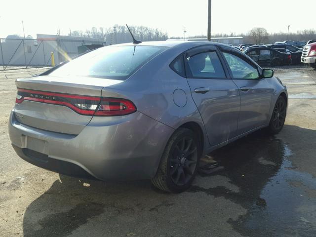 1C3CDFAA7GD529724 - 2016 DODGE DART SE SILVER photo 4