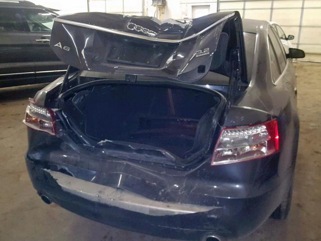 WAUDH74F28N030193 - 2008 AUDI A6 3.2 QUA BLACK photo 9