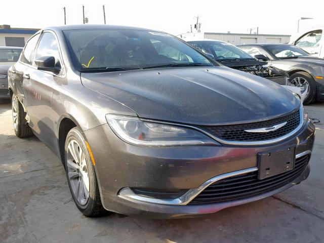 1C3CCCABXFN597793 - 2015 CHRYSLER 200 LIMITE CHARCOAL photo 1