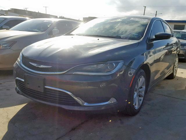 1C3CCCABXFN597793 - 2015 CHRYSLER 200 LIMITE CHARCOAL photo 2