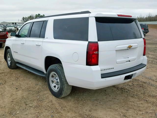 1GNSCKEC6GR280759 - 2016 CHEVROLET SUBURBAN C WHITE photo 3