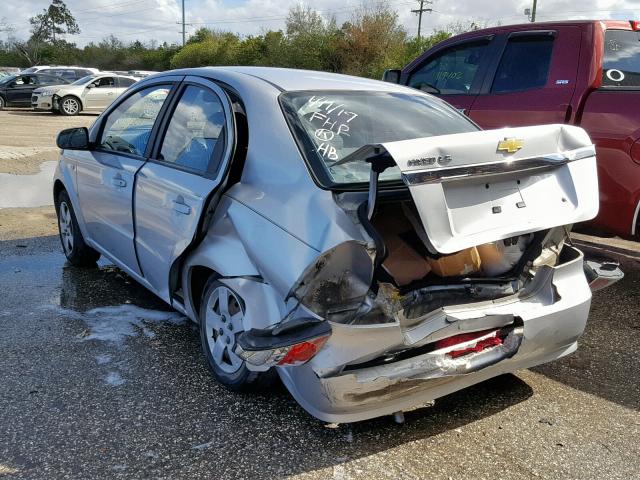 KL1TD56687B045476 - 2007 CHEVROLET AVEO BASE Күміс фото 3