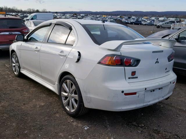 JA32U8FW8DU023465 - 2013 MITSUBISHI LANCER GT WHITE photo 3