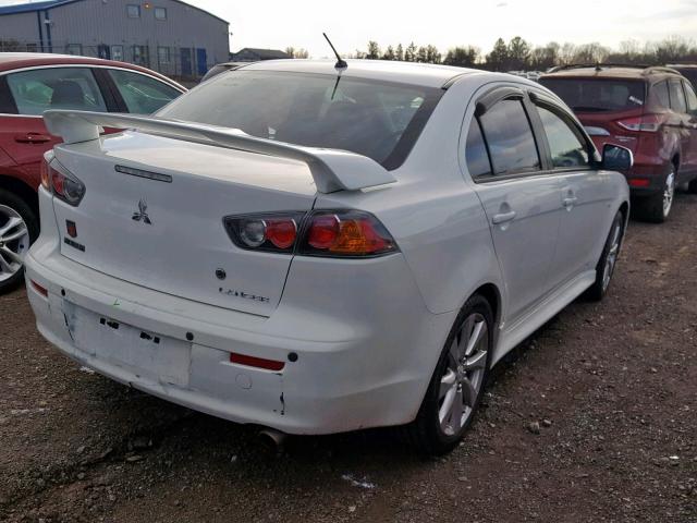 JA32U8FW8DU023465 - 2013 MITSUBISHI LANCER GT WHITE photo 4