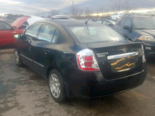 3N1AB6AP1CL737148 - 2012 NISSAN SENTRA 2.0 BLACK photo 3